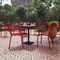 Flash Furniture Red All-Weather Steel Dining Chair, 2PK 2-XU-CH-10318-ARM-RED-GG - alternate 1